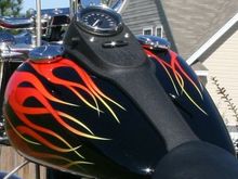 Shift gauge with shift light and rpm indicator on handlebars