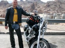 in the desert at Hoover Dam.