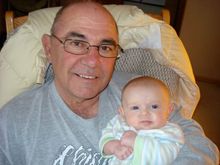 The youngest of my 14 grand children, being a Papa is the bestest job in the world.