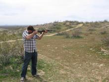 Me shooting Scott's M-1 Carbine.