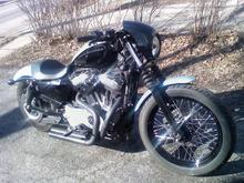 Relocated V-Rod Headlight