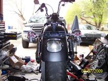 skull turn and smoked lay down tail light