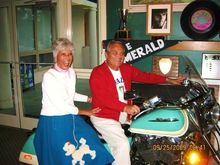 Mom and Dad cuttin' up at a '50's dance recently. Lord, I've created a couple of monster-ettes! LoL

?;^D