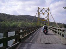 Just north of Euerka Springs, old single lane bridge.