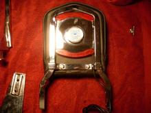 the back of the backrest showing the brake light