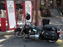 The Bike at the Rock Store Gas Pumps March 7, 2010