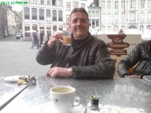 Cup of tea in (Mons) Belgium. lol