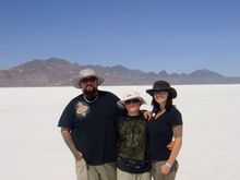 Me and my family at the salt flats