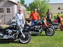 My Dad, Me and Curtis. Had a great ride that day.