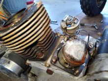 Rear piston burned up