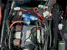 Power Connection at Battery.  Furnished Harness very nicely done