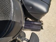 Top view.  Might add a small security wire device to make sure it can not be snatched off the bike...if someone swipes the puck, oh well, you just can't tie every thing down. 