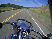 Getting into the hills on 198