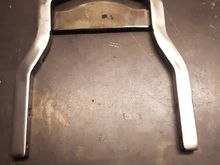 Cut down the back rest. Have a few touch ups to finish with the welder. 