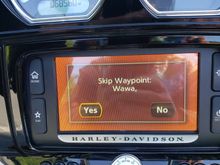 Skipped waypoint listed