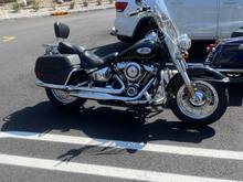 Was able to test out the 2"risers, Avon Memory Grips and Klockwerks Fairing.  It is way better out on the highway and great on the backroads. 