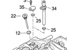 Remove item 35 and install item 34 in its place. Item 34 comes with O-ring installed
