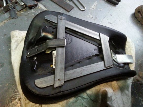 The basic frame supporting the stock seat.