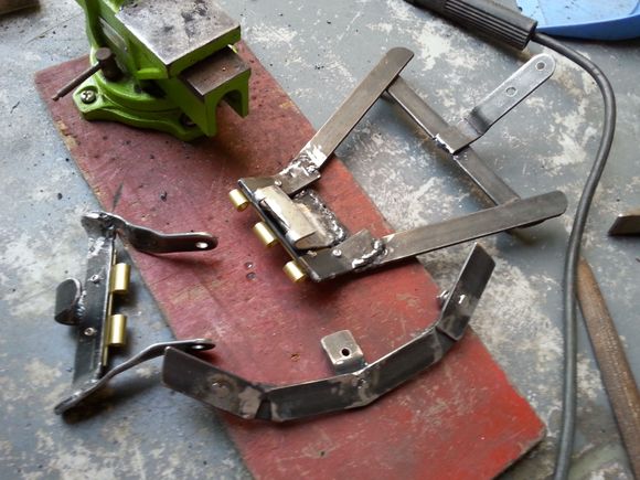 The final 3 part suspension system, raw un-painted.