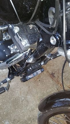 clamp popped up.   i mounted the led and patched it into the fan power line via a piggyback slider connector.  i grounded the led on the back of the regulator