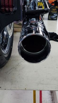 Just need to take the tips off, grind the 2 little tack welds and knock the baffles out