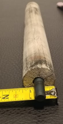 Drilled out dowel rod as a guide
