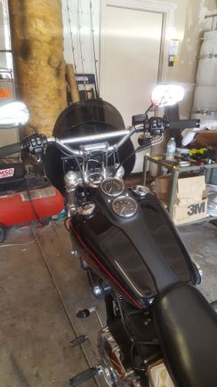 Biltwell moto's and 6" risers