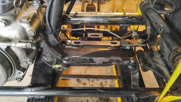 Turns out I was just test fitting the plate...  Because of the stud on the kicker side, there isn't enough clearance to squeeze it in.  Notice where the ground wire is going to go.