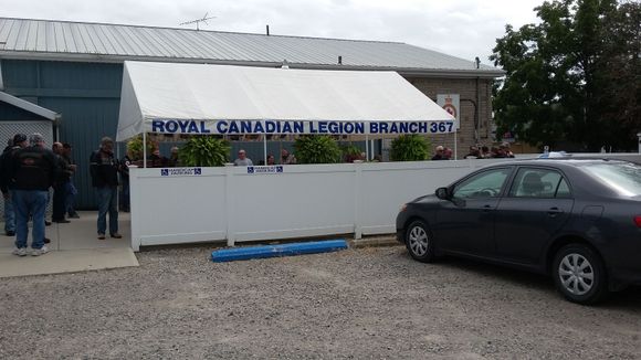 Third stop; The Legion in Thamesville, Ontario.