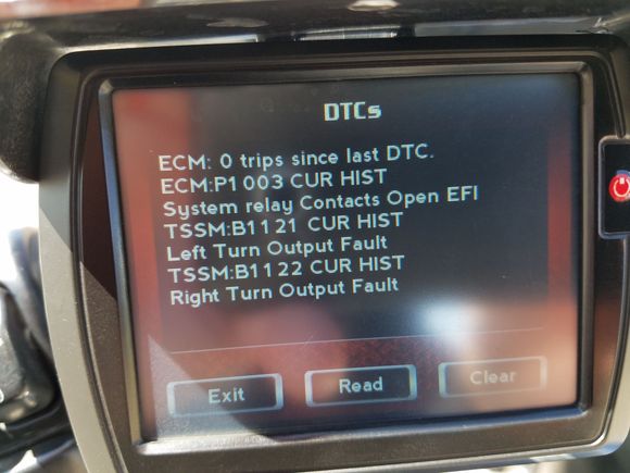 The emergency flashers were on so disregard the turn signal faults