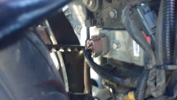 under the fender