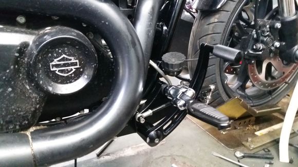 Moved forward brake pedal Street Rod.
