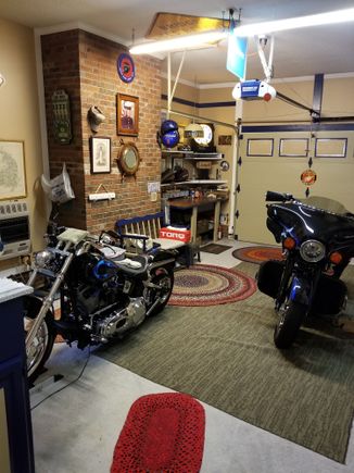 Looks better with the lights out and all the neon beer lights on.