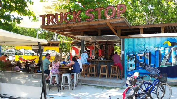Friday March 9th at the “Truck Stop” one mile north of the bridge on Ambergris Caye on the Lagoon side of the island.