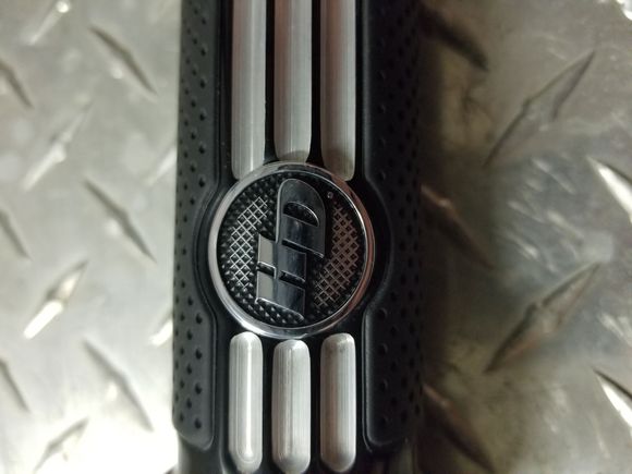 The black on the mesh looking area is rubbed off some from my throttle hand.