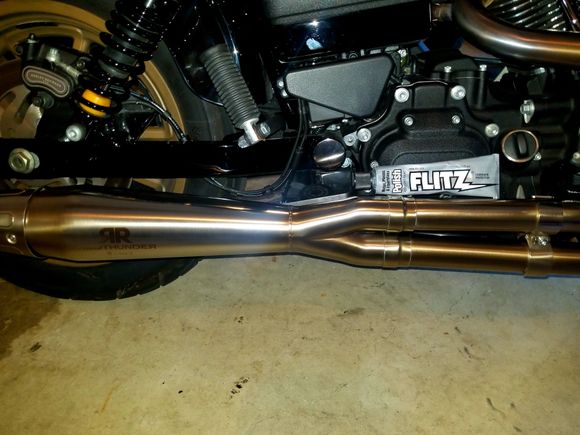 FLITZ Polish.  On Amazon for like $12 a tube.  I said I'd post this, stuff is legit!