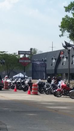 First stop Suburban Motors Harley Davidson.