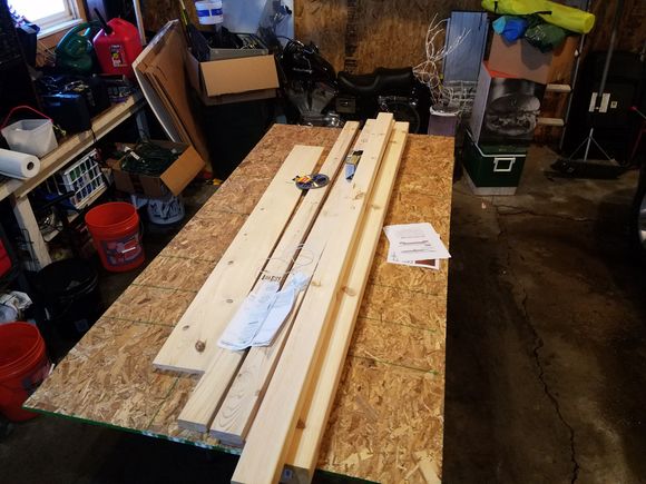 Tidy little pile of lumber, see the scoot in the background.