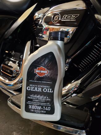 Good thing this stuff is safe for primaries, since it starts out in the transmission and makes it's way to the chain case. Maybe that's why they came out with a new oil. 