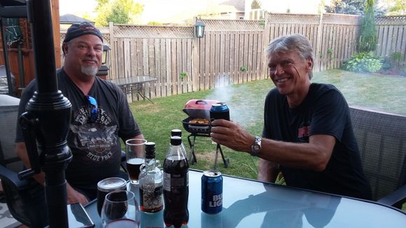 Day 1 - Stoped for the night at my brother Steves house in Kingston, Ontario.