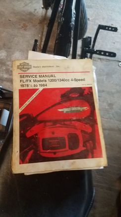 Great advice and I made sure I got this with the bike, only thing that sucks is my bike is a frankenstein, I just rebuilt the front forks which are from a 2006 fxst and my bike is a 81 fxwg, so I had a good time trying to search for torque specs. Id hate to buy another $100 manual just for that but luckily there are the Hdforums!