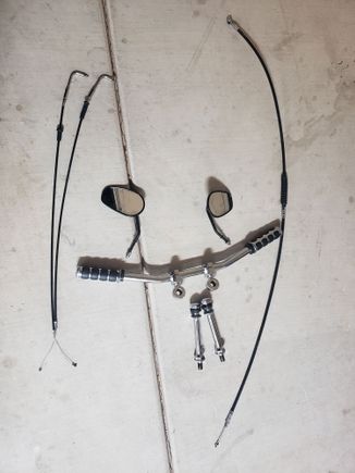 Helping out a friend sell some parts off his 09 Crossbones.  Bars, grips, risers, mirrors and cables.  Make offer on any part needed.