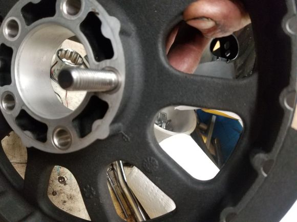 Wheel design by blue bob arp bolts, and steel bushings