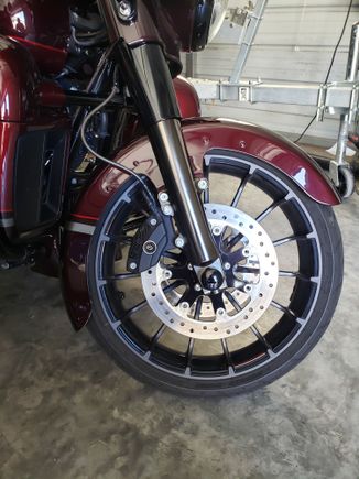 This is mine for my CVO, they match the exact pattern that your stock fender has.