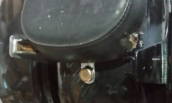 After 13 years, the seat damage was barely visible. 