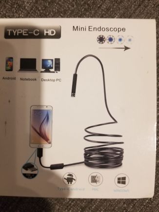 This is a great little tool to have. It's basically a mini borescope for your phone. Same principle I used in the Air Force working on jet engines. We could borescope the compressors and turbines. 