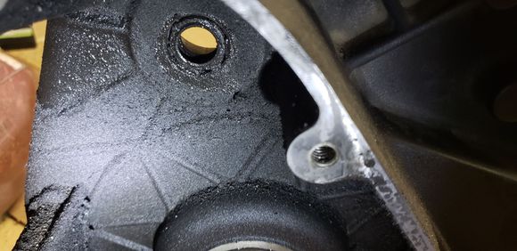 Is this the side where I can get the starter lip seal out?