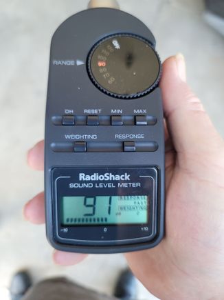 Stock head pipe about 15 ft away cfr mufflers 