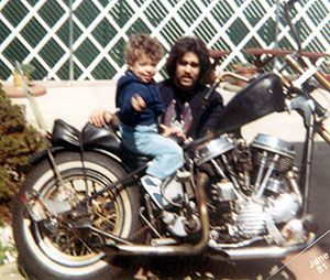 1961 Panhead rode this bike about 10 years at the time of this photo I rode it hard and put it away wet.
