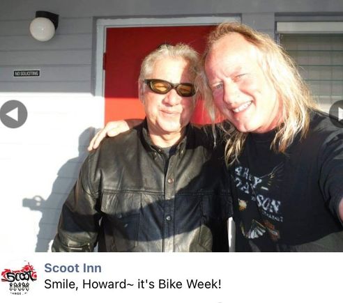 Howard and Mike owner of the Scoot Inn